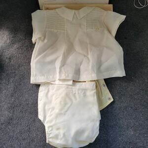 Vintage 1970s Infant Boy's  Two-Piece Diaper‎ Cover Shorts Handi Pandy Box🧷